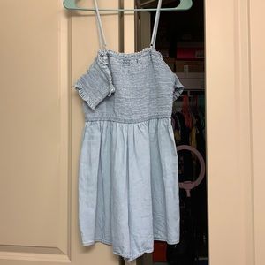 Light denim romper